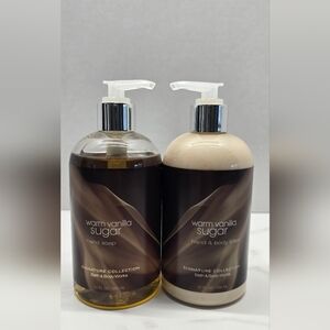 Bath & Body Works Warm Vanilla Sugar Lotion & Hand Soap Set NEW